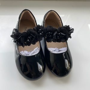 Thee Bron Flower Patent Mary Jane Ballet Shoes